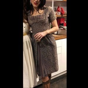 Stunning 1950’s Cocktail Dress Lace Brocade Dita